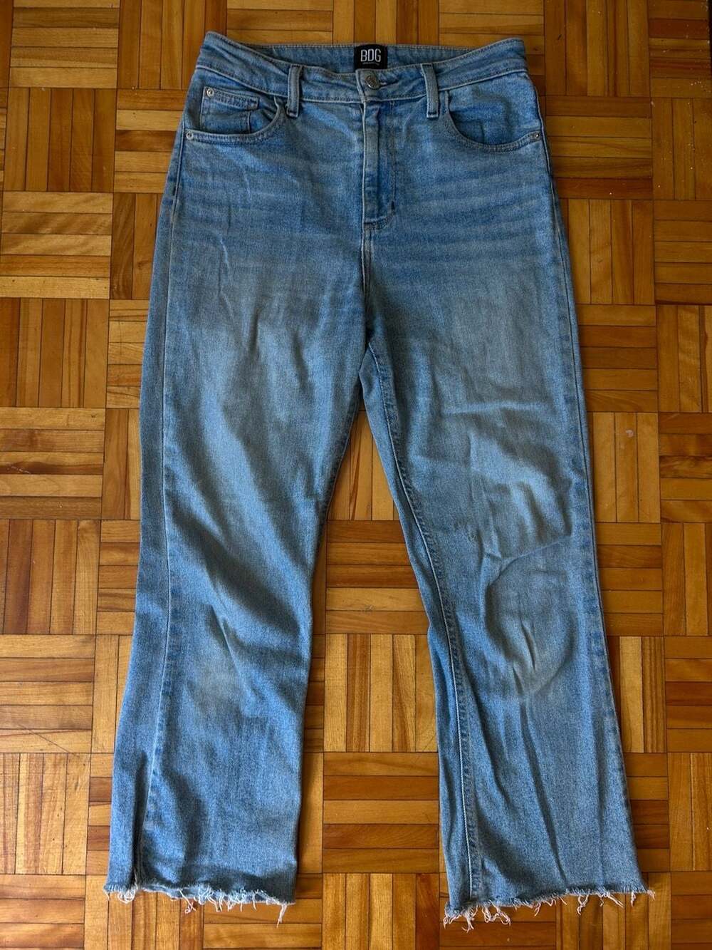 BDG Urban Outfitters Kick Flare High-Rise Cropped Jeans Size 27